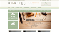 Desktop Screenshot of oakbeds.co.uk